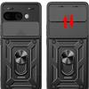 Military Armor Case For Google Pixel 9A Cover For Pixel 9 Pro XL Cover With Ring Stand Holder Coque Fundas