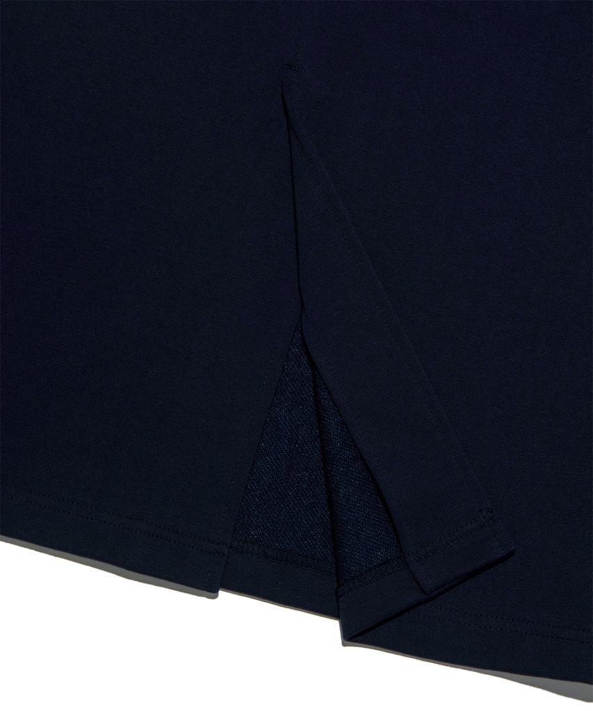 Lee Typo Sweat Long Skirt Navy