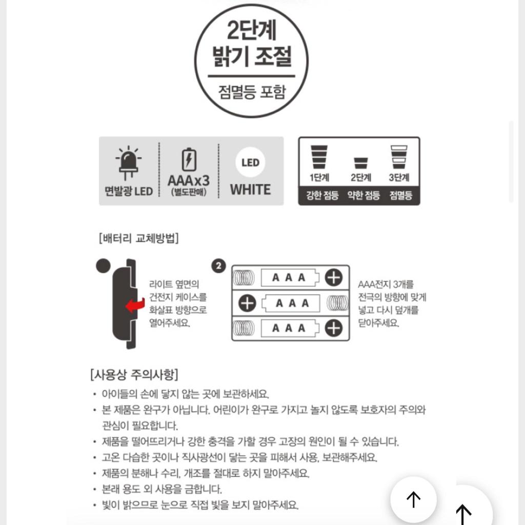Handy Head LED Işık / Beyaz / AAA x 3