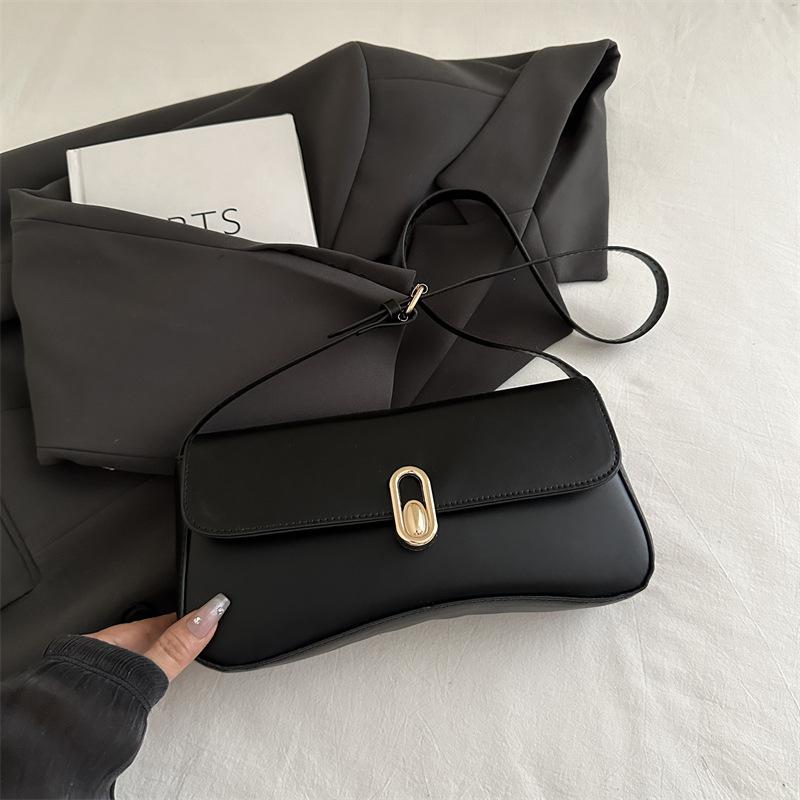 French personality trendy underarm bag 2025 new shoulder bag fashion minimalist style retro elegant foreign style handbag