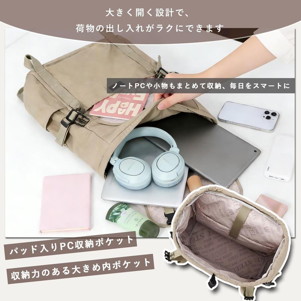 Large Backpack with Multiple Korean Fits A4 Suitable for College Business Unisex [HeiDiga] Women's Pockets, Style, Lightweight, 2-Way, Waterproof,