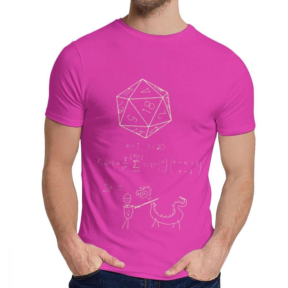 Graphic The Science Of 20 Sided Dice D20 Math Dragons Tee Shirt For Unisex Leisure Organic