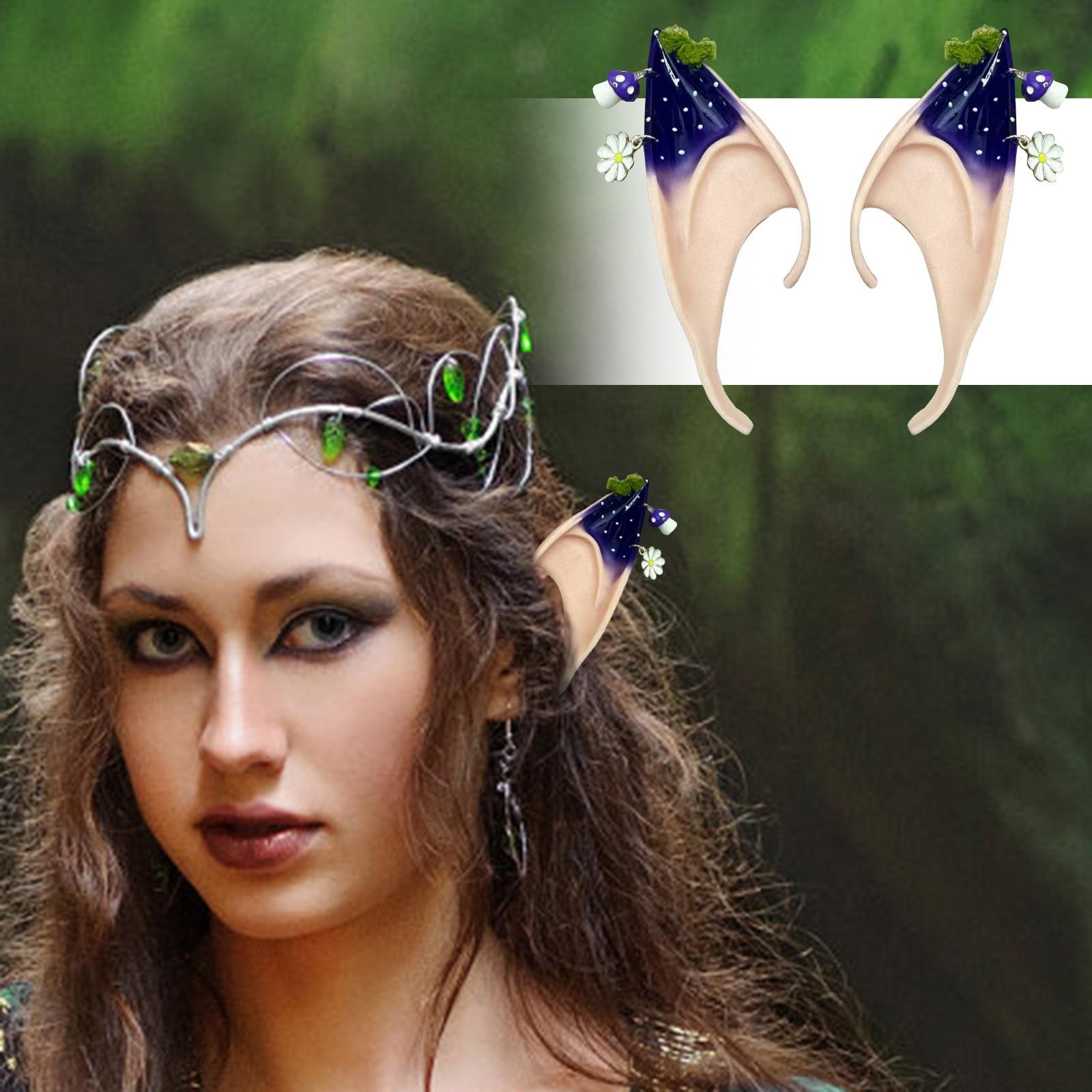 

Вечеринка ушей Накладные уши, Красный Зеленый Фиолетовый Синий One Size синий