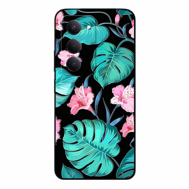 3D Emboss Cases For Redmi 15 5G 4G Relief Emboss Soft Silicone Back Cover For Xiaomi Redmi15 Flower Relief  Funda Redmi 15 4G 5G