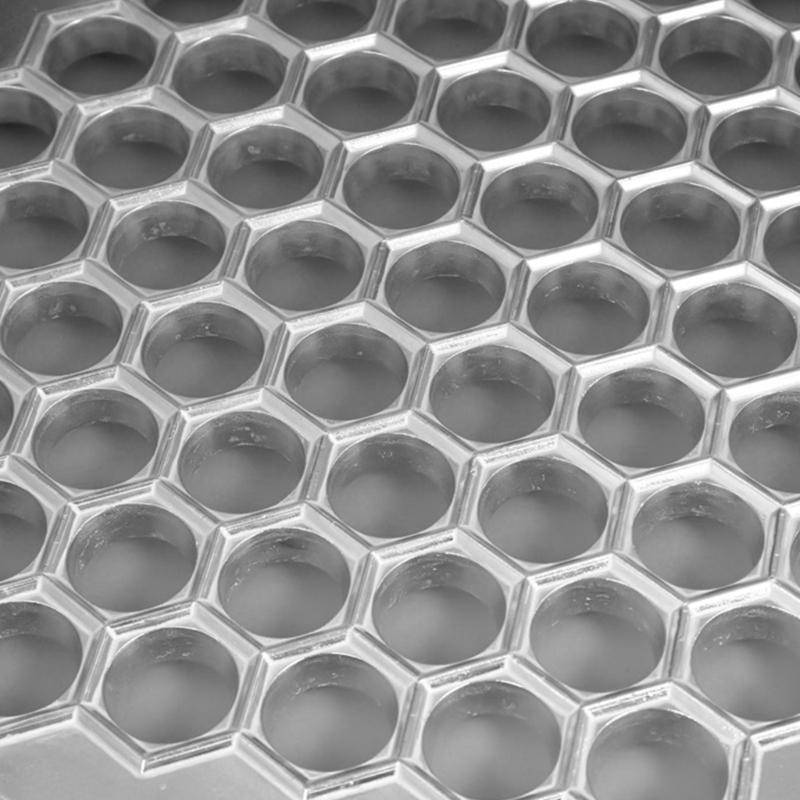 61 Hole Aluminum Alloy Dumpling Mould Press Professional Handmade Ravioli Maker For Home Restaurant Kitchens Use