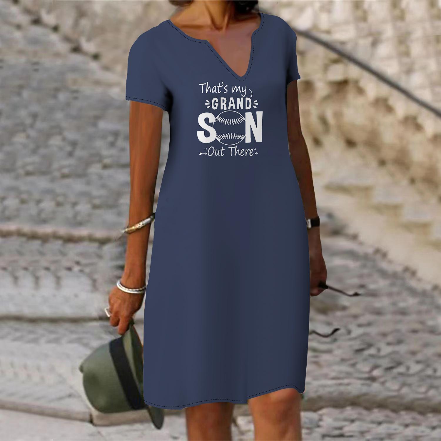 

Літня модна сукня з V-подібним вирізом для жінок з коротким рукавом і леопардовим принтом Любовна англійська сукня з принтом Вільна повсякденна сукня для жінок 8XL синій