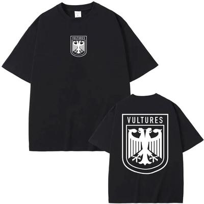 Raper Kanye West Vultures Nowy Album Muzyczny Koszulki Męskie Damskie Tee Hip Hop Moda Oversize T-shirt Bawełniany Letni T-shirt Ubrania