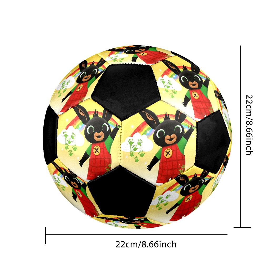 Bing Soccer Ball Colorful All Ages Machine Stitched PVC Competition Ready Durable High-Bounce.SIZE5