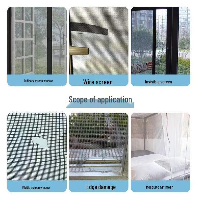 Self-Adhesive Screen Repair Patch: Leak-Proof Mesh Tape for Window/Mosquito Protection