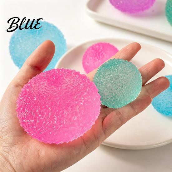 Soft Squeeze Ball Semitransparent Frosted Stress Anxiety Relief Textured Toy Sensory Decompression Fidget Party Favors Relaxation