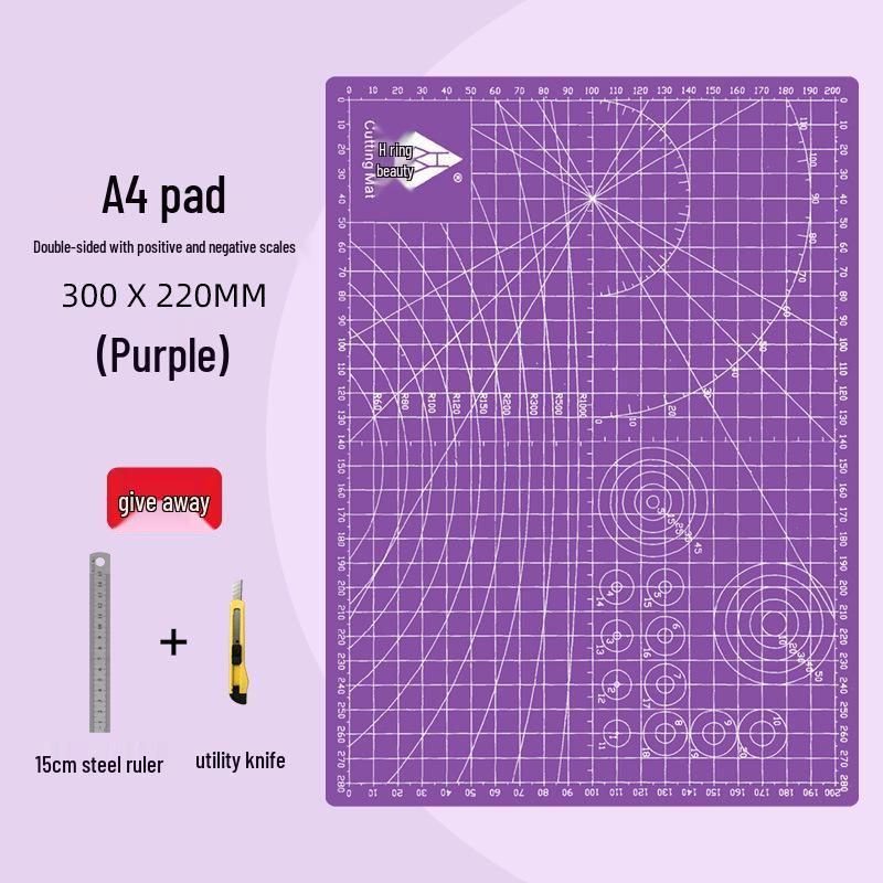 Huamei Handmade Cutting & Engraving Board Mat for Desktop & Student Use