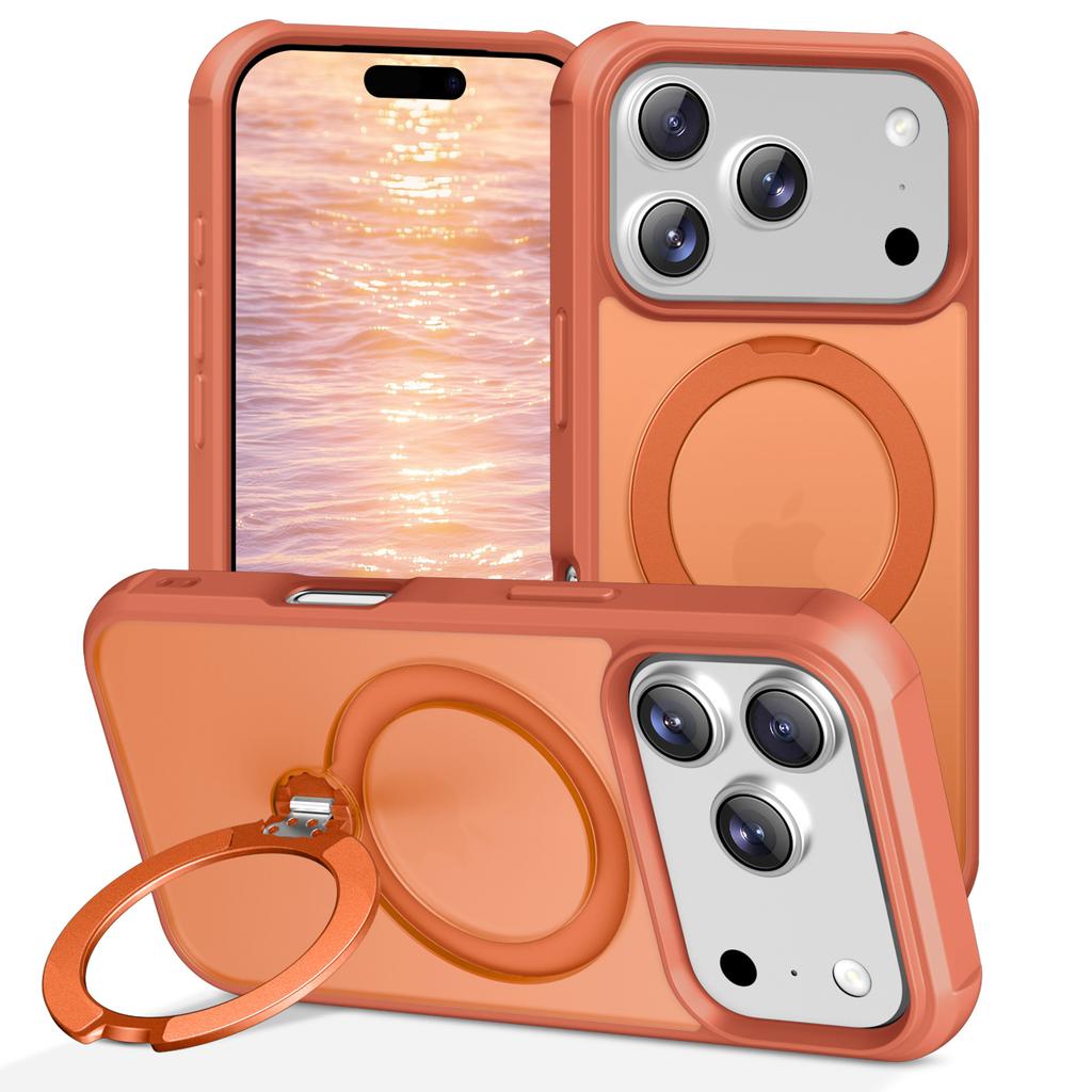 Applicable To iPhone17ProMax Yingfeng Fulcrum Magnetic Suction Bracket Mobile Phone Case Apple 16Pro Anti-drop Protective Case