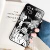 Black and White Comics Luffy ONE PIECE Mobile Phone Case Japanese Two-dimensional Element Trendy Cool Boys Soft Case for iPhone11pm