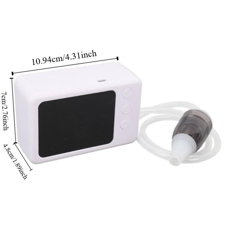 LCD Digital Display Tonsil Stone Vacuum Removal Kit 3 Suction Nozzles Throat Suction Tube  For Oral