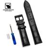 Cowhide Genuine Leather Watch Strap 12/14/16/18/20/22/24 mm Watch Pin buckle Band Soft Wrist Watchband Bracelet + Tool
