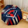 Sydney Roosters Print Auto 8?Ribs Folding Umbrella Wind Resistant Lightweight Automatic Umbrella For Daily Travel