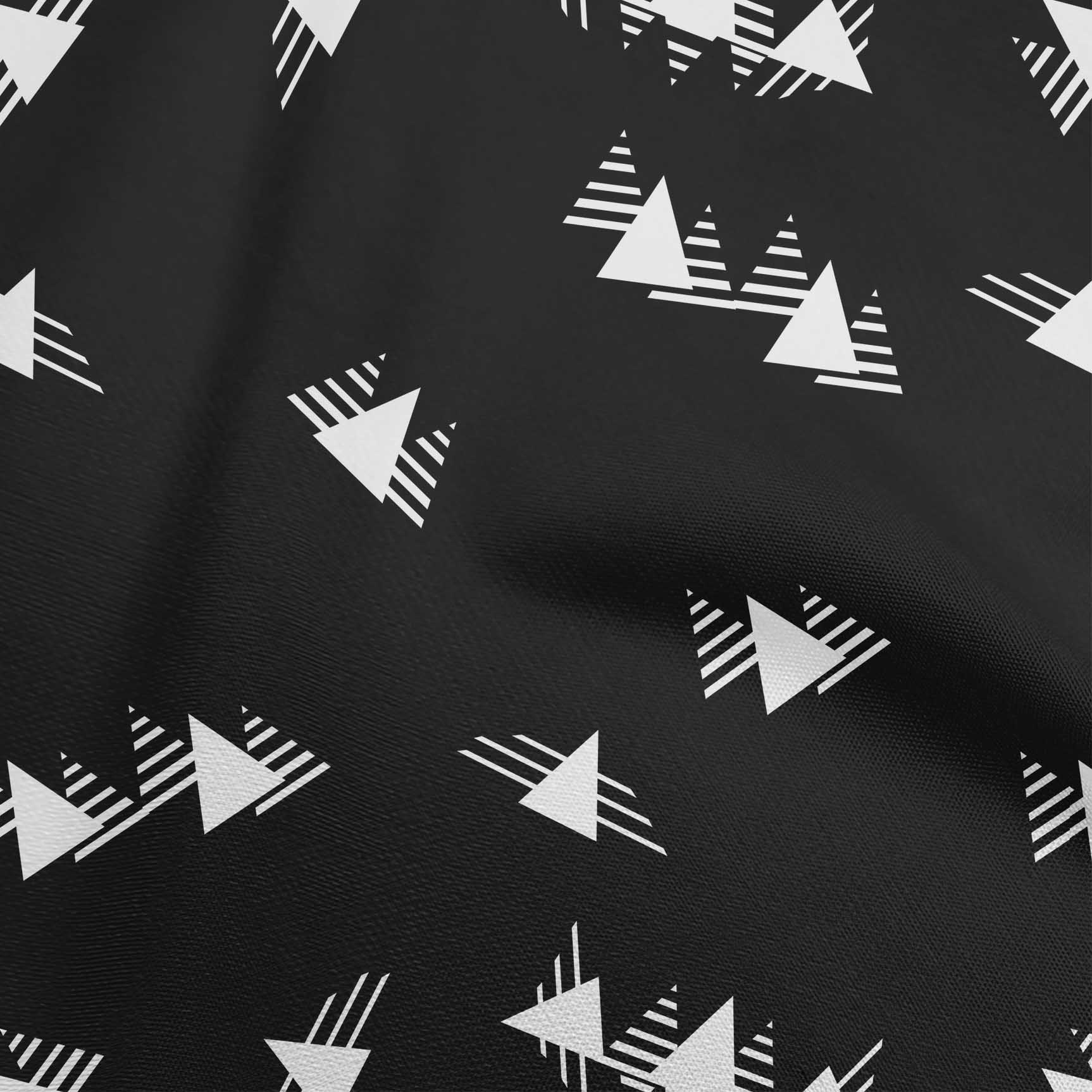 

oneOone Cotton Poplin Black Fabric Geometrical Sewing Fabric By The Yard Printed Diy Clothing Sewing Supplies 42 Inch 42 Inch Wide - Viscose Chiffon білий