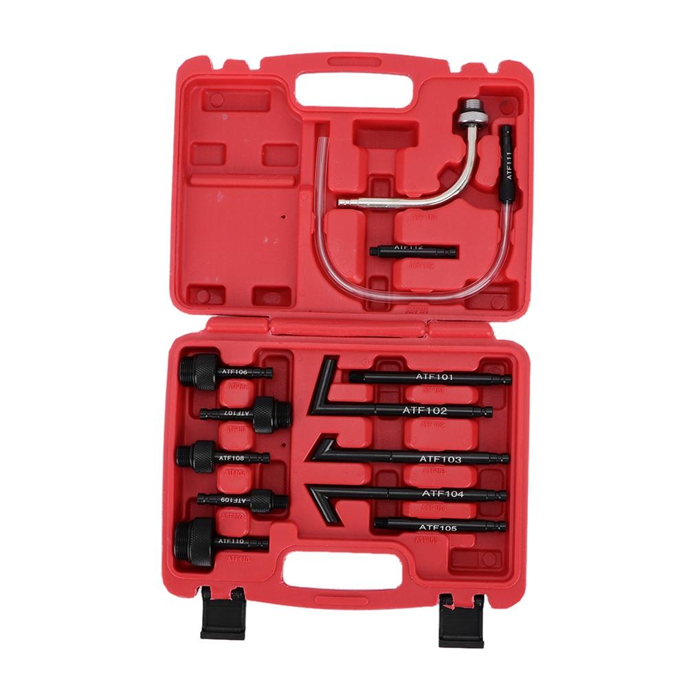 13PcsSet Oil Fill Adapter Transmission Fluid Oil Refilling Refill Connector Tool Kit