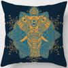 Exotic Hand Elephant  Woman Mandala Pillows Pattern Cushion Cover Suitable For Sofa Bedroom Car Pillow Cover