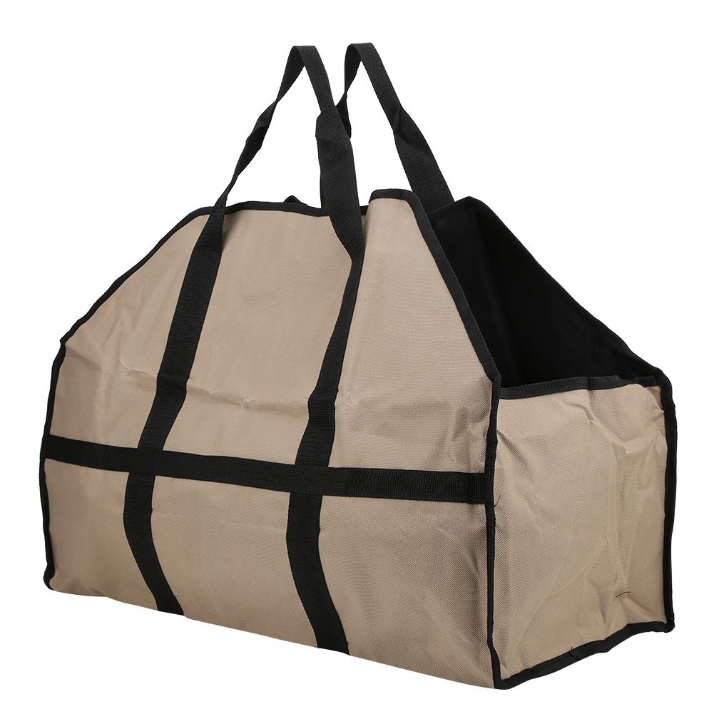 

Сумка-переноска для дров из ткани Оксфорд, большая вместимость, сумка для хранения древесного угля, хаки