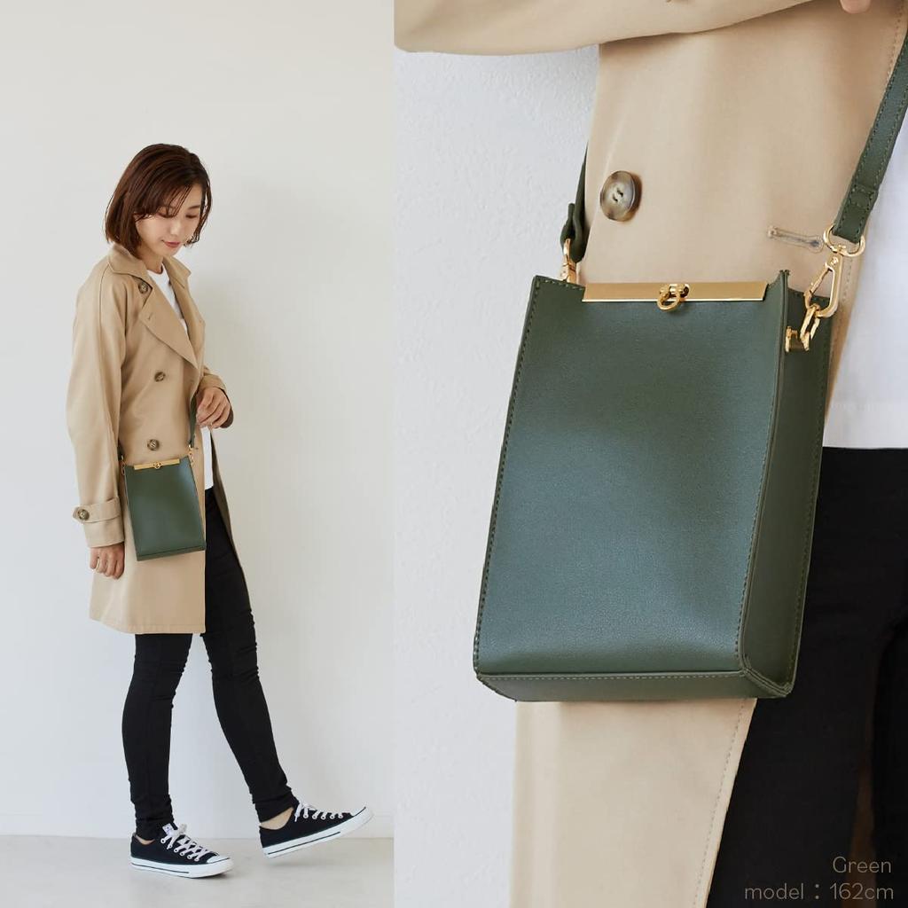 LA.IMU Women's Green Shoulder Bag LM-19234