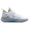 Li Ning Wade Fission 7 Basketball Shoes Men's Mid Top Standard White/Dawn Gray ABPR025-2