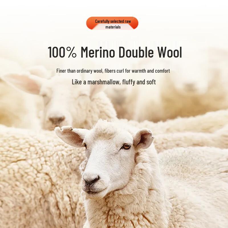 JOW Men's Heavyweight 100% Merino Wool Turtleneck Sweater