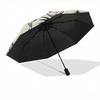 1 Auto Open Jack Skellington, Halloween Town Themed Colorful 8-rib Portable Umbrella for Men and Women, A Compact Commuting Companion Suitab