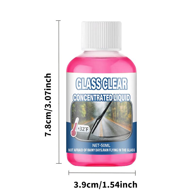 

Concentrated Car Glass Coating Waterproof Windshield Wiper Fluid, Keeps Surfaces Smooth, Rainproof, and Anti-Fog Without Streaks, Qui