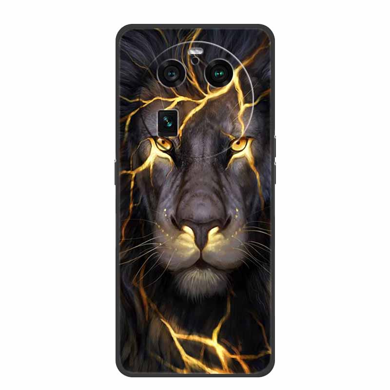 For Oppo Find X6 Pro Case Astronaut Soft Silicone Shockproof Phone Back Cover Cases for Oppo Find X6 Pro 5G Spaceman Lion Shell