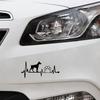 14.2*6.2Cm Lovely Dog Paw Vinyl Car Sticker Stying Bumper Window Decal Ornament Auto Body Emblem Exterior Accessories