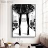 Fashion Paris Grils Canvas Poster Modern Wall Art Posters New York London Perfume Pictures Print Painting For Living Room Decor