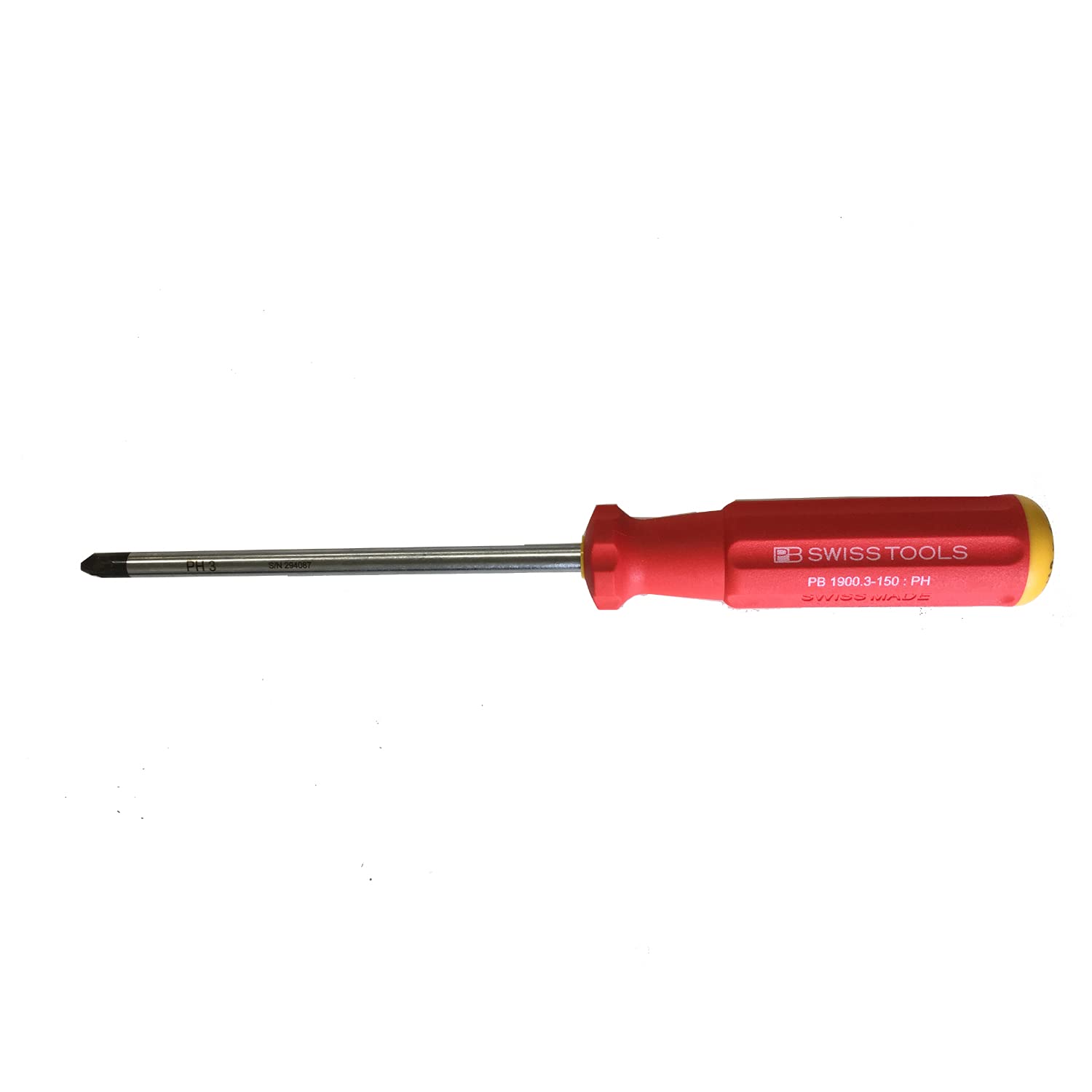 

PB Swiss Tools SwissGrip Classic Phillips 270mm Screwdriver, #3mm, Length, 1900.3-150