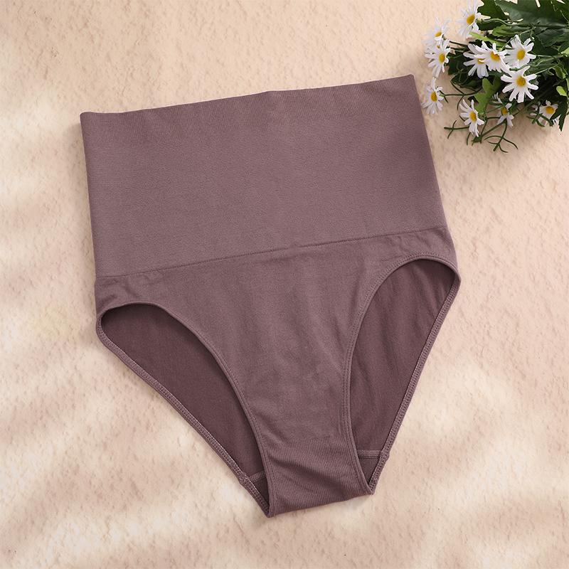 

1 шт. Жіночі жіночі безшовні сексуальні трусики для схуднення з високою талією, які регулюють живіт, формують жіночі дихаючі трусики для сідниць XXL&1pc колір темно кави