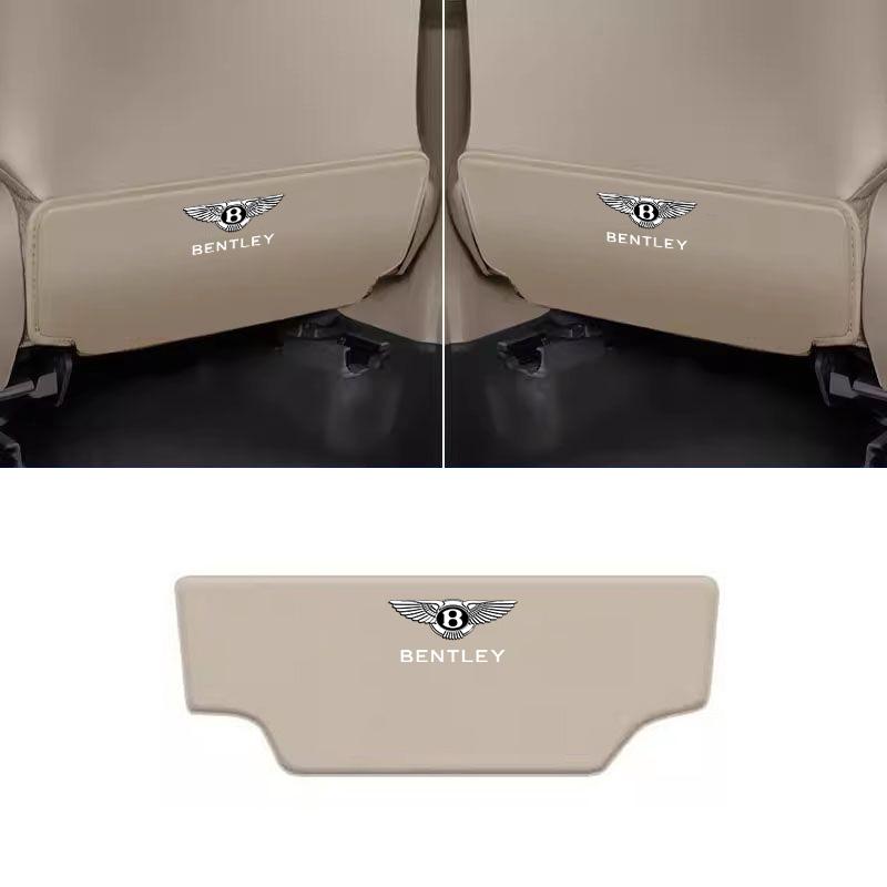 Leather Car Seat Back Anti Kick Pad Protection Mat For Bentley Continental GT MULLINER Bentayga Flying Hurtling Spur Accessories