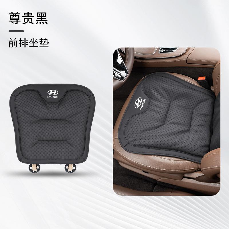 Breathable Nappa Leather Car Seat Cushion Seat Cover for Hyundai Ioniq Santa Fe Sonata Tucson I10 I20 I30 IX25 IX35 Elantra Car esad2