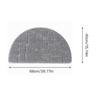 Ultrafine Fiber Absorbent Doormat Comfortable Semi Circle Solid Color Mat