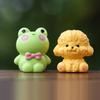 Cute Sitting Resin Animal Figurines: Puppy, Frog & Sheep Blind Box Ornaments