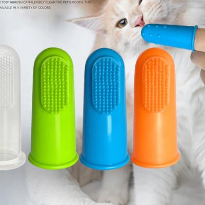 Spazzolino da Dita Morbido per Animali Domestici per Cane Teddy Spazzola Alito Cattivo Tartaro Cura dei Denti Cane Gatto Articoli per la Pulizia Spazzolini da Denti Prodotto per Animali