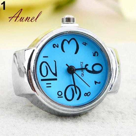 Round Lady Steel Smart Stainless Elastic Quartz Finger Ring Watch