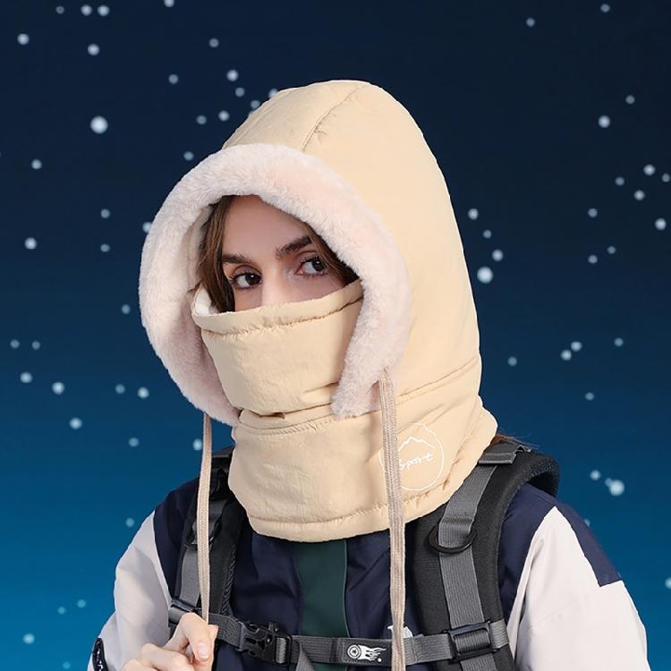 Unisex Warm Hat Neck Gaiter Warm Trapper Hat for Skiing Skateboarding Thick Windproof Ushanka Hat for Cold Weather