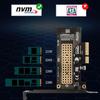 M.2 Nvme Ssd To Pcie 4.0 X4 Adapter Card With Copper Cooling Best Heatsink