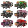 New Skull with Diamond Graffiti Casual Versatile Individual Belt Rhinestone Belt Decoration European and American Versatile