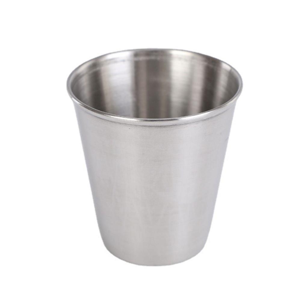 4 PCS Shatterproof Metal Shot Mugs Reusable Wine Cups with Leather Case Outdoor Cups Suitable for Wine Beer and Whiskey