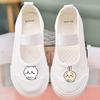 Kawaii Canvas Indoor Shoes for Girls - Soft Sole Kindergarten Performance Shoes (2025 New Style)
