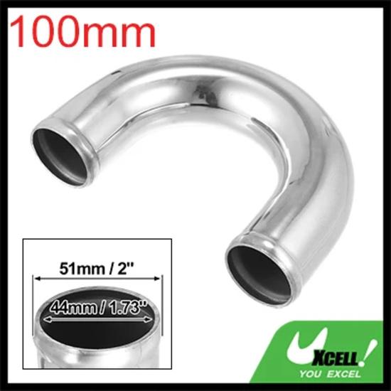 Uxcell Bend Elbow Tube Aluminum Alloy Car Univesral 25/38/45/51/63/76/89/102mm OD 100mm Length 90/180 Ddgree Air Intake Tube