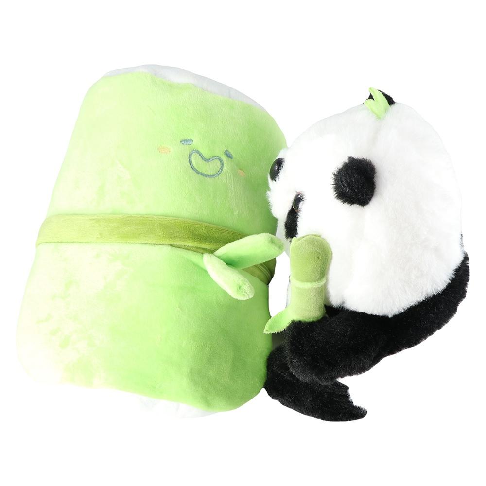 Toys Panda Animal Panda Stuffed Doll Panda Plush Pillow Soft Toy 2 In 1 Tube Panda Plush Toy