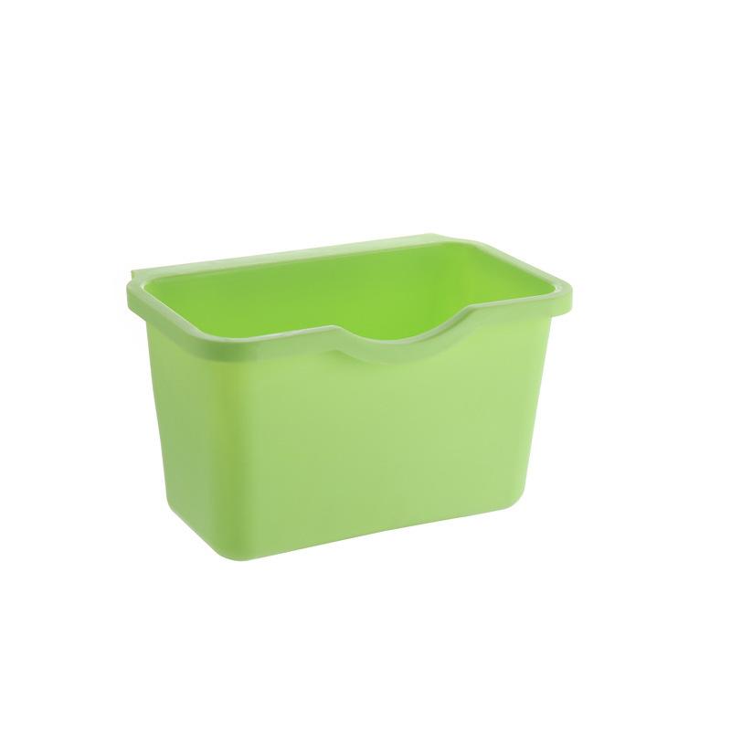 Plastic Basket Hanging Trash Can Waste Bin Garbage Can Storage Box Trash Storage Desktop Kitchen Holder Cabinet Door