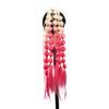 Synthetic Ponytail Extension Corlorful Bubble Braid Long Lantern Braided Ponytail Hair Tie Straight Hairpieces for Women
