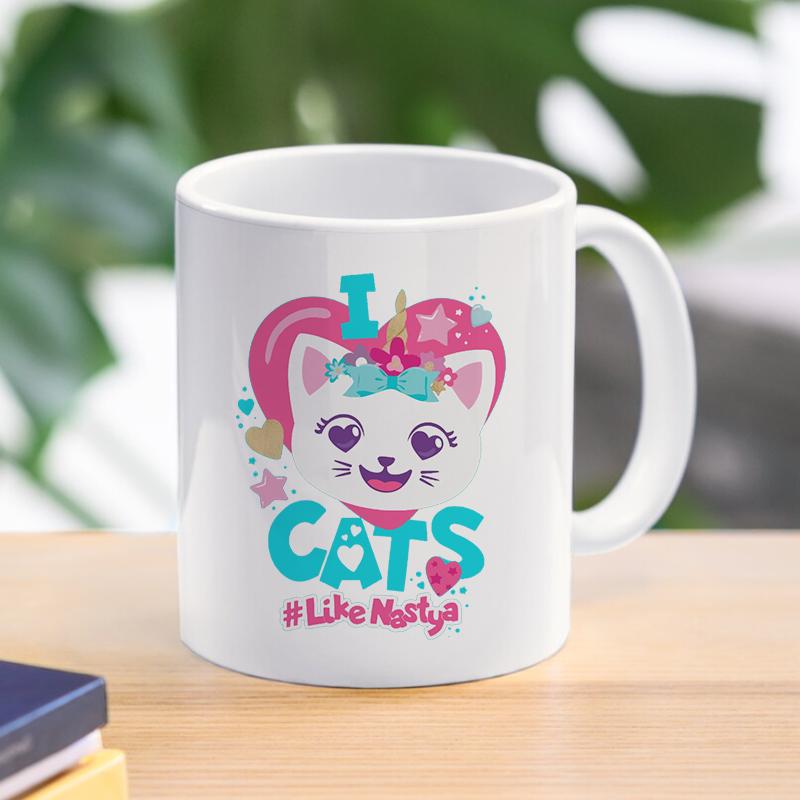Tazza Tazza Like Nastya Design Creativo Tazza da Caffè Tè Promozione Drinkware Bambini Ragazze Amici Regalo di Natale 11oz